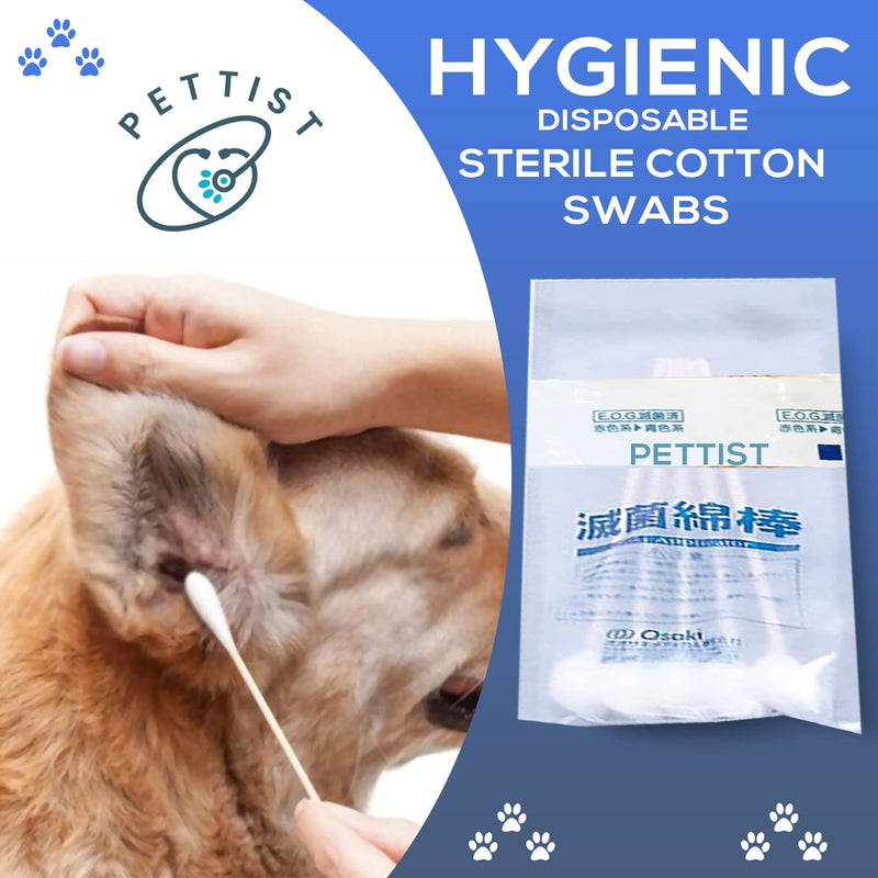 Ear Tape for Dogs 2 Pack with Dog Ear Cleaner Cotton Swabs, Self Adhesive Cotton Tape for Dog Ear Protection and Support, Ear Care Set for Dogs (Tape Width_1 inch(25mm)) 1.0 inch (25 mm) - PawsPlanet Australia