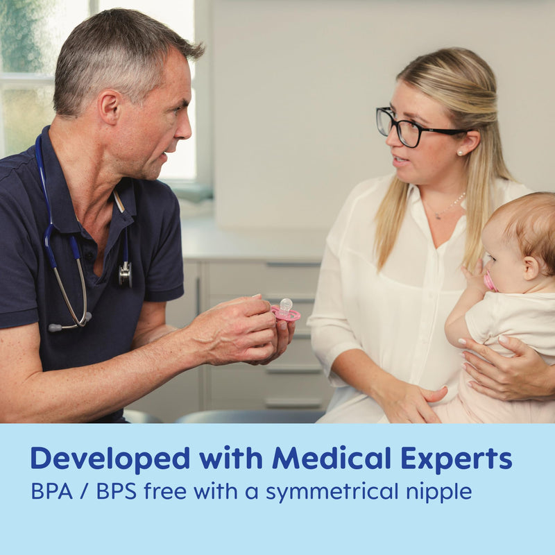 [Australia] - MAM Original Matte Pacifier, 1 sterilzing case, Baby Pacifier, Best Pacifiers for Breastfed Babies, 6-16 Months, Boy Teal/Pale Mint / Sky / Shell 4 Count 