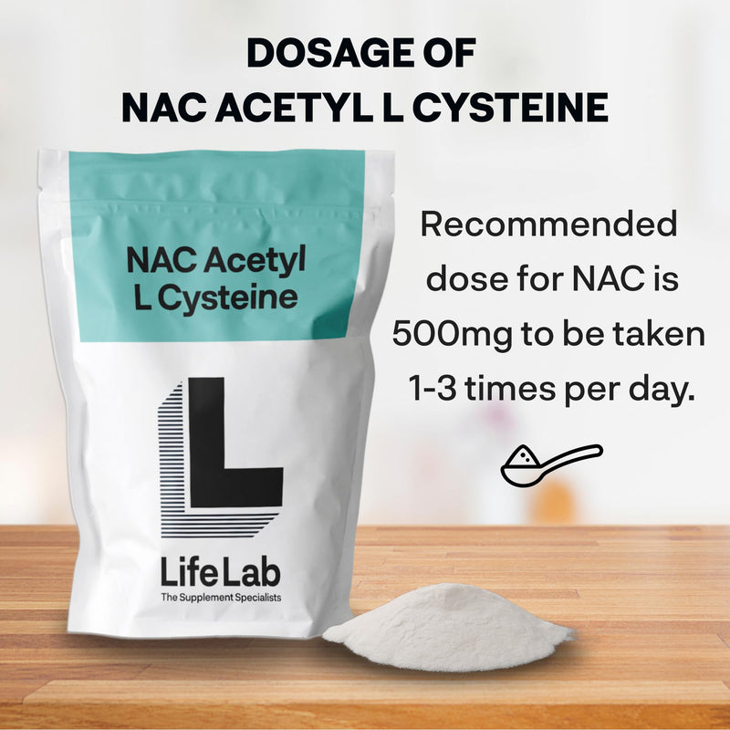 NAC Acetyl L Cysteine Powder 100g -Pure NAC Supplement for Antioxidant Support Liver Detox Immune Health Vegan & Vegetarian NAC Aceyl L Cysteine by LifeLab Supplements