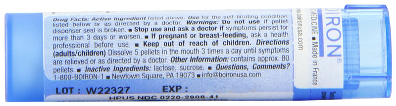Boiron Homeopathic Medicine Kali Phosphoricum, 30C Pellets, 80-Count Tubes (Pack of 5)