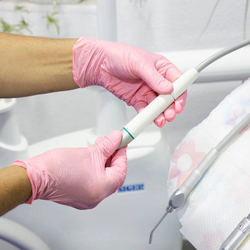 [Australia] - [100 Count] Pink Nitrile Disposable Gloves - | Latex Free and Rubber Free | Non-Sterile Powder Free Gloves Medium 100 Count 