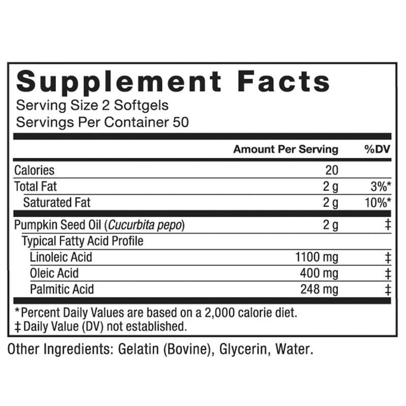 [Australia] - FORCE FACTOR Pumpkin Seed Oil Capsules, Phytosterols Supplement with Essential Fatty Acids, Made with Cold Pressed Pumpkin Oil, Premium Quality, Non-GMO, 100 Softgels 