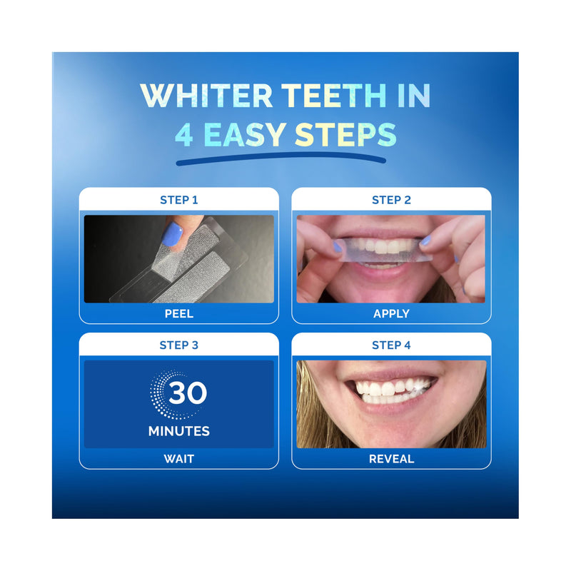 [Australia] - Whitening Strips for Sensitive Teeth 7 Treatments, Coconut – Enamel Safe, Peroxide-Free Coconut Teeth Whitening Strips with Natural Enzymes – Gentle White Stips for Sensitive Gums & Daily Oral Care 