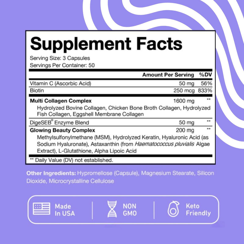 Vital Vitamins Multi Collagen Complex Plus Capsules + Probiotic Complex