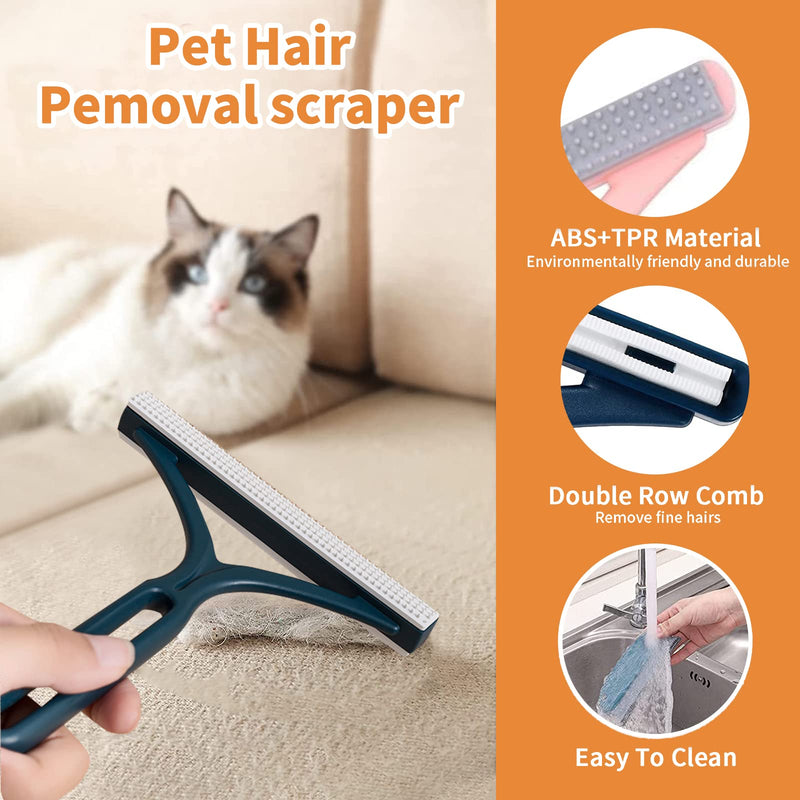 [Australia] - Pet Hair Remover - Special Dog Hair Remover Multi Fabric Edge and Carpet Scraper - Pet Hair Remover for Couch, Furniture Carpet, Car, Clothes & Bedding(3 PCS) 