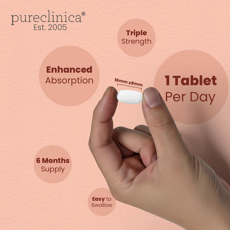 Triple Strength Hyaluronic Acid 300mg x 360 Tablets (2 Bottles of 180) - 12 Months Supply. 300% Stronger Than Any Other HLA Tablet. 180 count (Pack of 2)