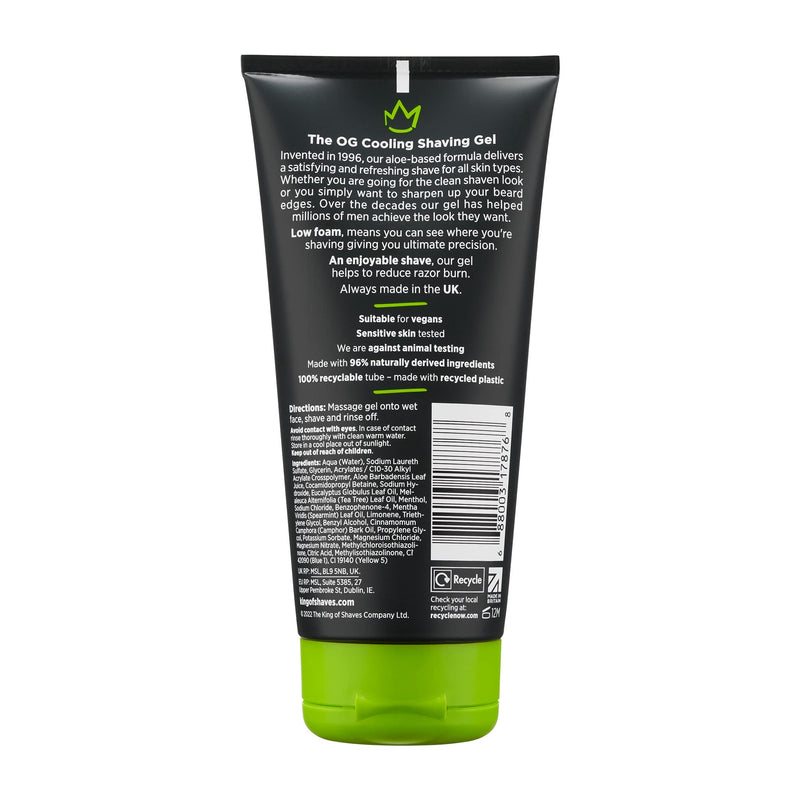 [Australia] - King of Shaves Cooling Shaving Gel Aloe+Tea Tree 175 ml 