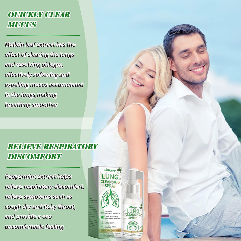 [Australia] - Lung cleansing, herbal lung spray, 2 pieces 30 ml, herbal lung cleansing spray, herbal spray suitable for daily use 
