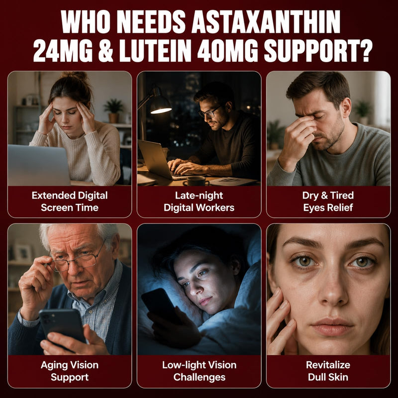14-in-1 Astaxanthin 24mg & Lutein 40mg with Zeaxanthin Supplements, Premium Astaxanthin Antioxidant, Fresh Microalgae Source, Supports Eye, Skin, Antioxidant, Joint, Circulatory Health, 240 Softgels