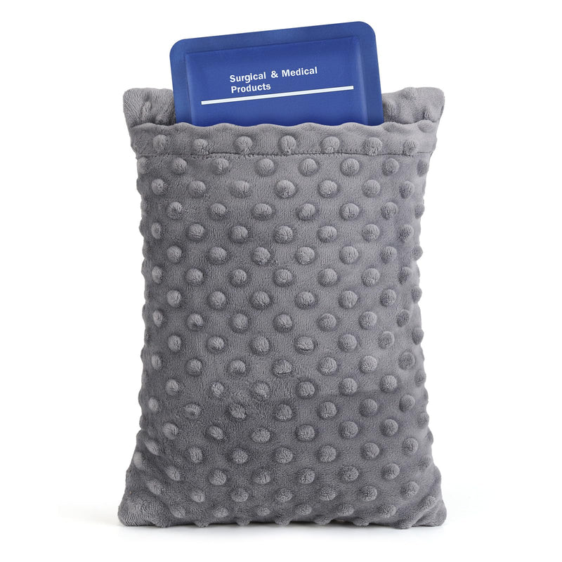 Hysterectomy Recovery Pillow with Hot/Cold Pack Pocket - Abdominal Surgery Recovery Pillow for Women, C-Section & Tummy Tuck Must Haves, Post Op Support Cushion (Grey) Grey