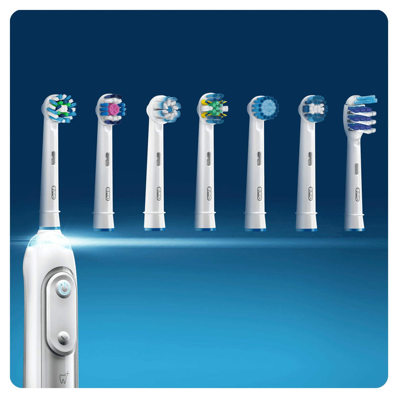 Oral B Cross Action Electric Toothbrush Replacement Brush Heads Refill, 4Count White 4 Count (Pack of 1)