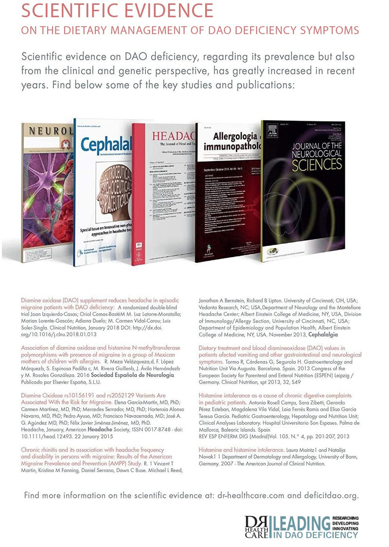 [Australia] - DAOfood - Dietary management for DAO deficiency - Dispenser 60 mini gastro-resistant tablets - DAO enzyme 