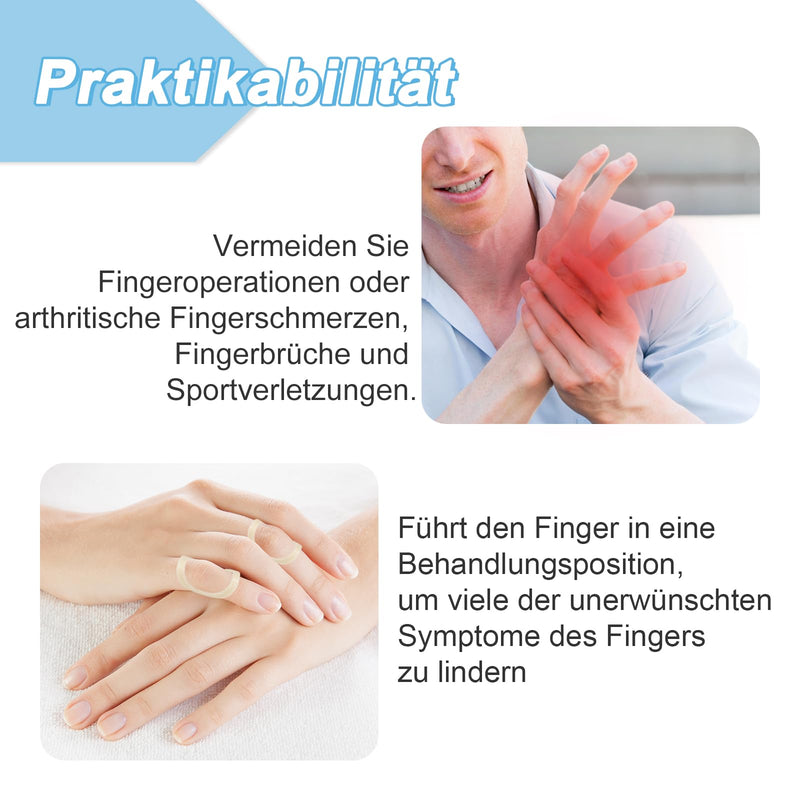 [Australia] - GADITIEK Pack of 5 finger splints, finger protection, oval finger splint, plastic, waterproof mallet finger splint for flail fingers, arthritis fingers, finger joint protection, mallet finger splint (6,7,8,9,10) 6,7,8,9,10 