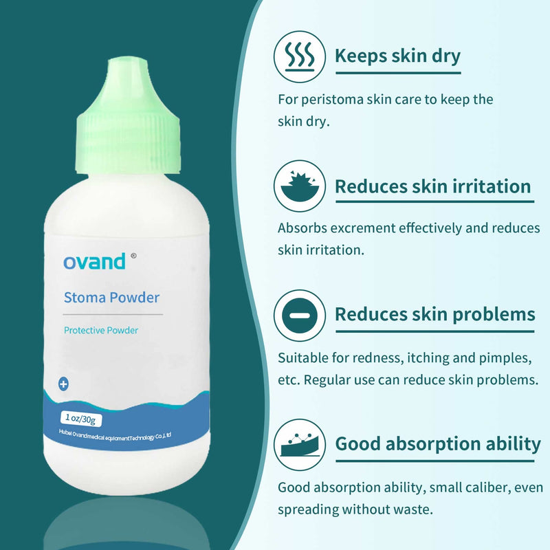 [Australia] - Stoma Powder，Protects Skin Keep Dry Ostomy Powder (2 Bottles) 2 Bottles 
