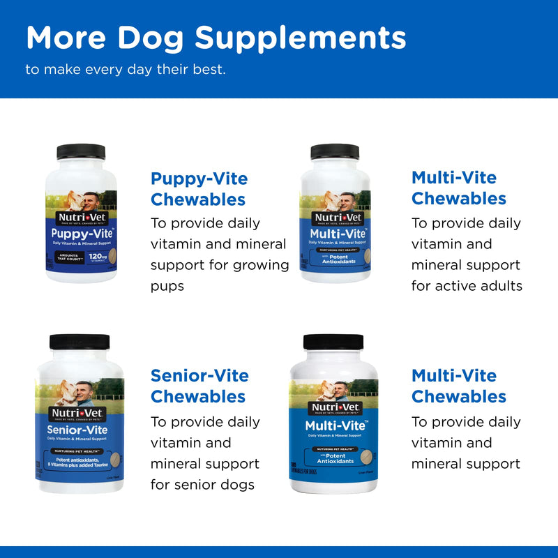 Nutri-Vet Adult-Vite Plus Soft Chews for Dogs - Formulated with Vitamins and Minerals - Supports Everyday Health - 70 Count - 6 Ounces - PawsPlanet Australia