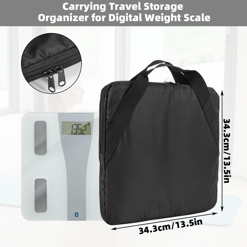 Carrying Bag for Body Composition Monitor Scale, Digital Bathroom Scale Storage Case, 13.5 x 13.5 IN Travel Carrier Case for Most Smart Scale (Bag Only)