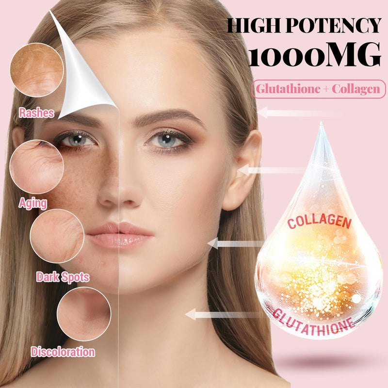 [Australia] - Liposomal Glutathione Gummies 1000MG - Sugar Free Reduced L-Glutathione with Vitamin C & Vegan Collagen - Antioxidant & Skin Wellness - 150 Count 150 Count (Pack of 1) 