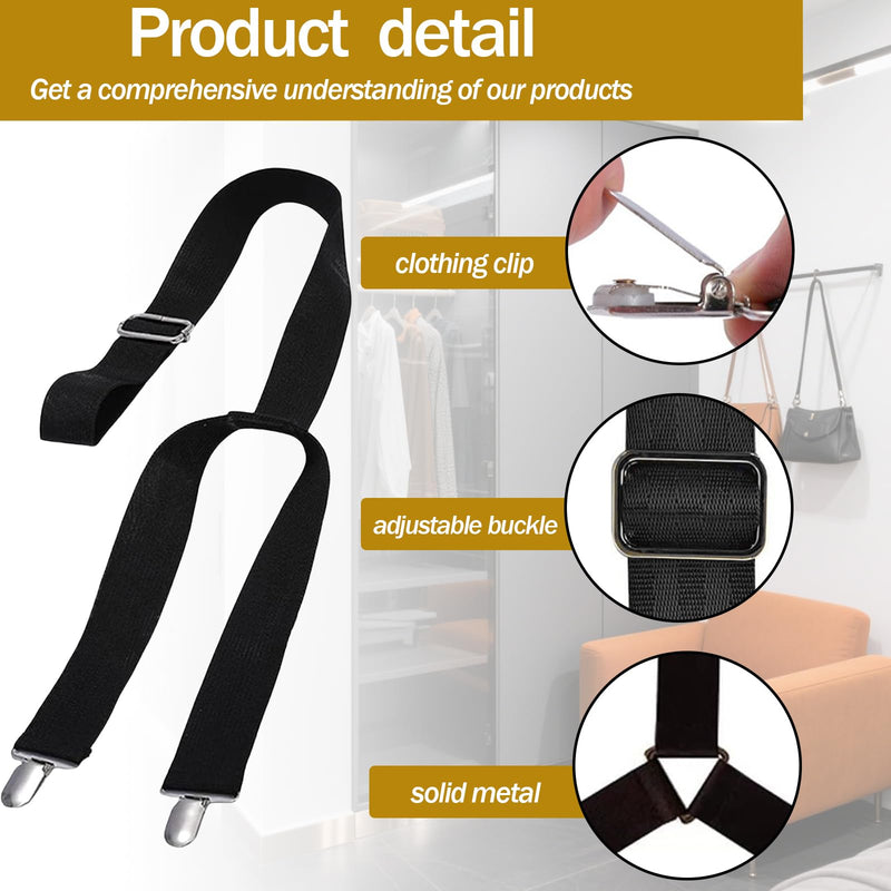 [Australia] - 2-Pack Dressing Aid Clips for Pants – Adjustable 26-41 Inches, Metal Clip & Nylon Strap – Independence Tool for Elderly, Disabled, Pregnant Women, Post-Surgery Recovery 