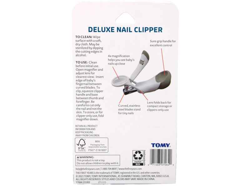 [Australia] - The First Years, Deluxe Baby Nail Clipper with Magnifier, 1 Pack 1 Count (Pack of 1) 