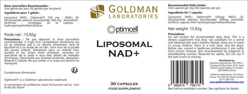 Liposomal NAD+ 300mg Supplement – High Absorption NAD Plus Capsules for Cellular Energy, Healthy Ageing, Brain Health & Mitochondrial Support – Vegan, Non-GMO, Gluten Free – 30 Capsules
