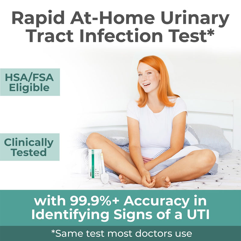 UTI Test Strips for Home Use | Detects 2 Markers of Leukocytes & Nitrites | Accurate Results in 2 Minutes | Urinary Tract Infection Testing Know Why to Guide Your Next Step
