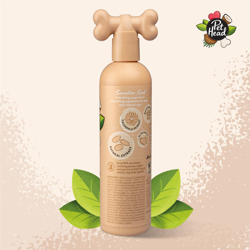 Sensitive Soul Dog Shampoo | Coconut Scent | Shampoo for Dogs with Sensitive Skin | Moisturizing | Professional Grooming | Vegan | Gentle Formula for Puppies | Made in USA | 16fl oz. - PawsPlanet Australia