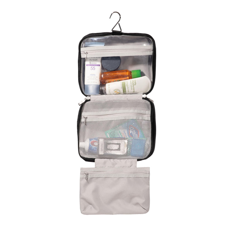 Baggallini Hanging Travel Toiletry Kit One Size Midnight Blossom Print