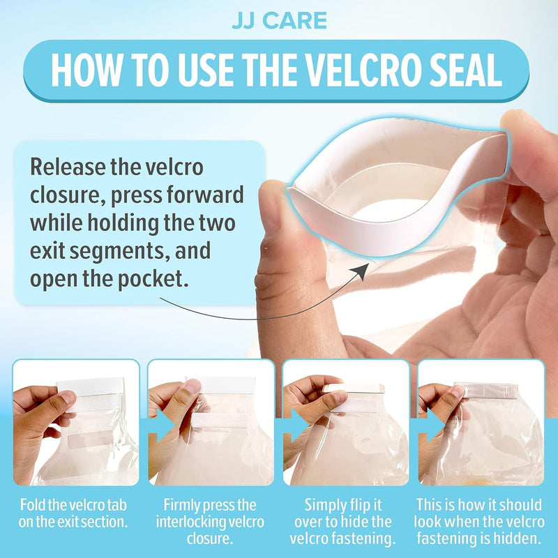 [Australia] - JJ CARE Colostomy Bags 20 PCS, One-Piece Pouching Ostomy Bags, No Mess Ostomy Supplies for Ileostomy, Colostomy, Urostomy Stoma Care with Odor Barrier, Drainable Ostomy Pouch with Cut to Fit Closure 