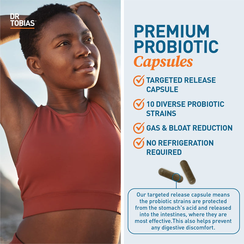 Dr. Tobias Probiotics 30 Billion & Prebiotics Supporting Digestion & Gut Health