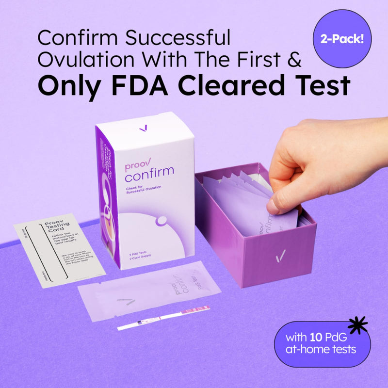 [Australia] - Proov PdG Test Strips for Women - 10 Progesterone Test Strips - Confirm Successful Ovulation at Home - 2 Cycle Pack - Fertility Tracker - Compatible with Fertility, Pregnancy & Ovulation Tests 10 Count (Pack of 1) 