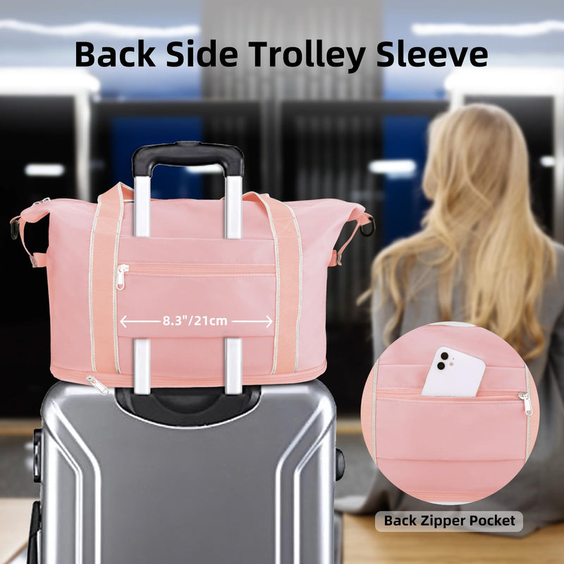 WALNEW Travel Duffel Bag & Passport Holder Bundle
