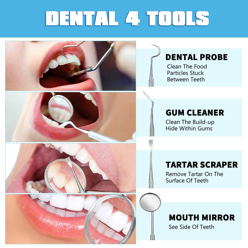 [Australia] - 100g clip-on teeth, dentures, temporary teeth, tooth repair set, do-it-yourself dentures, with 4 tools, for repairing missing and broken teeth with prosthetic veneers 