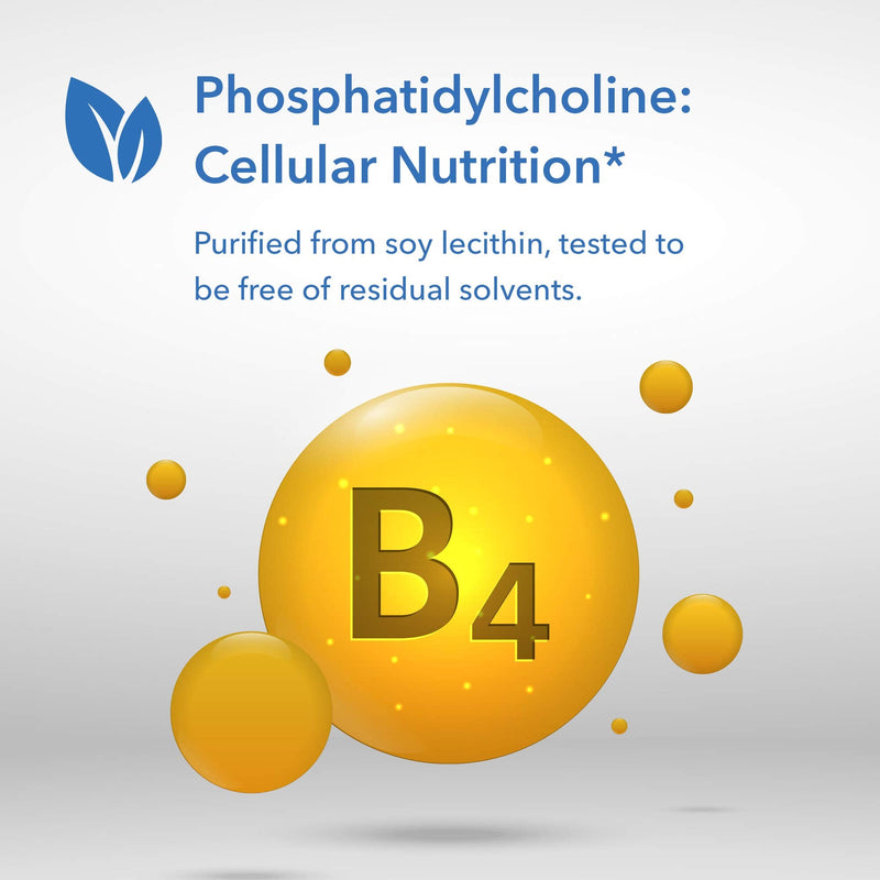 [Australia] - Allergy Research Group Phosphatidyl Choline Supplement – Lecithin Capsules, Digestive Enzymes for Liver, Fat Digestion Support, Choline Supplements for Fatty Liver, 1540mg Softgels – 100 Count 