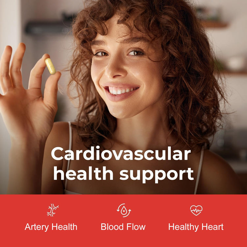 Intra Lifestyles CardioLife Supplement - Herbal Heart Health Support with Vitamin K2 (MK7), Folic Acid, Beetroot, Cayenne Extract & More – Made in Canada – 60 Capsules (1) 1 Count (Pack of 1)
