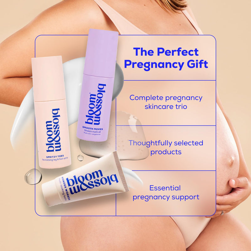[Australia] - Bloom & Blossom - You've Got This Mama, Maternity Gift Set, 3-Piece Self-Care Kit for Expecting & New Moms with Stretch Mark Oil, Foot Spray Multi-Tasking Balm - Baby Shower, Maternity & New Mom Gift 