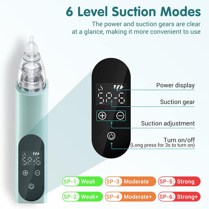 [Australia] - Ear Dryer, Ear Water Remover Ear-Wax-Vacuum-Remover, Strong Suction Ear Wax Sucker 5 Levels Electric Soft Earwax Removal Kit, Ear Drying for Swimmers Water Sports and Hearing Aid Use, for Kids Adult 