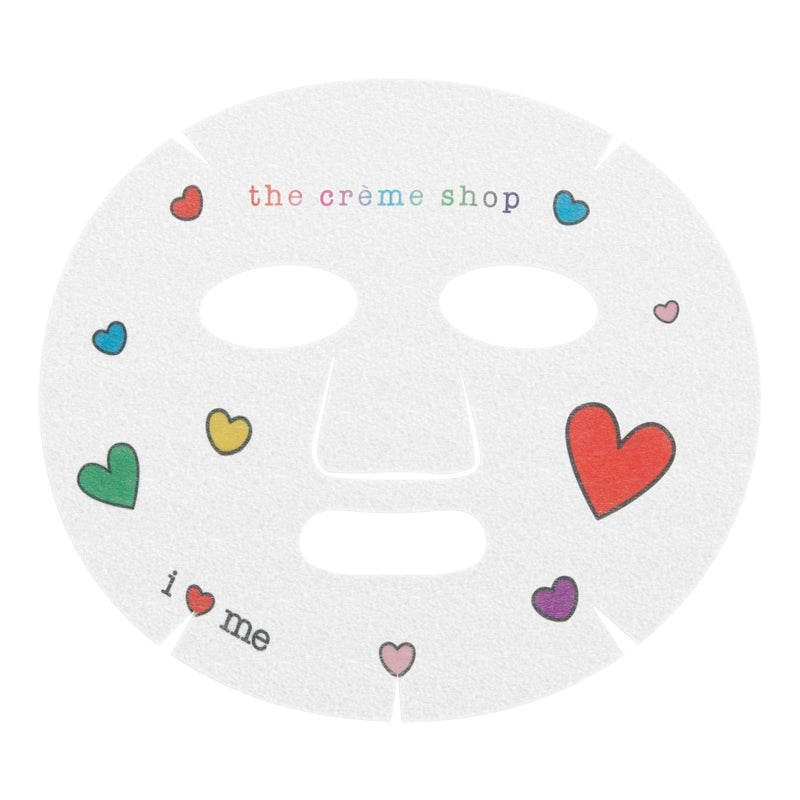 The Crème Shop Rainbow Sheet Mask (Pack of 3) | Fruit Extracts, Vitamins, Hyaluronic Acid & Retinol - Promotes Dewy, Youthful, Bouncy Skin