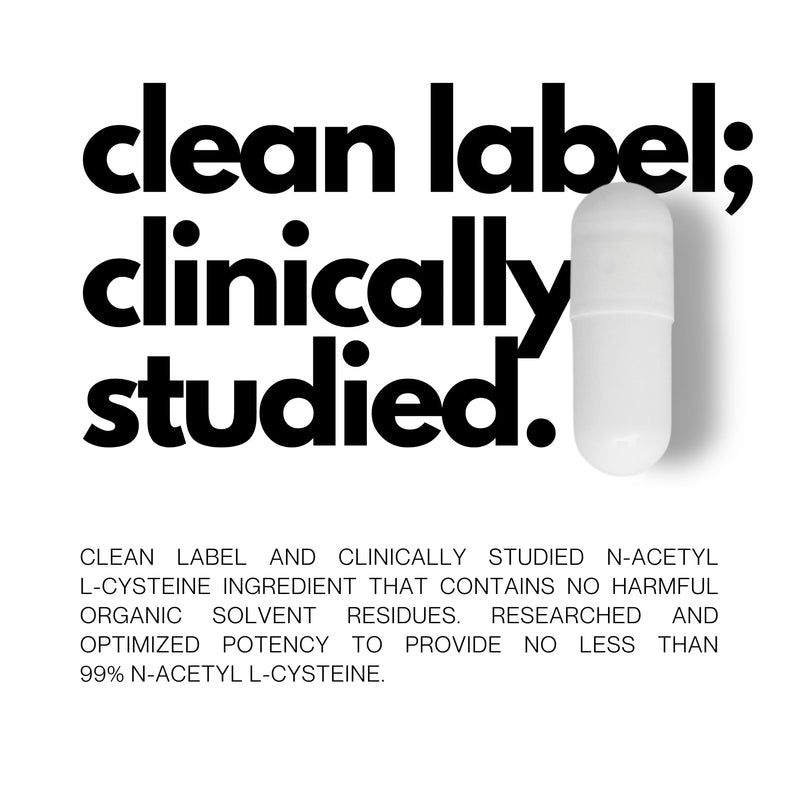 FOLIUS LABS Clean Label N-Acetyl L-Cysteine (NAC) 600mg Supplement – 120 Veg Capsules 120 Caps