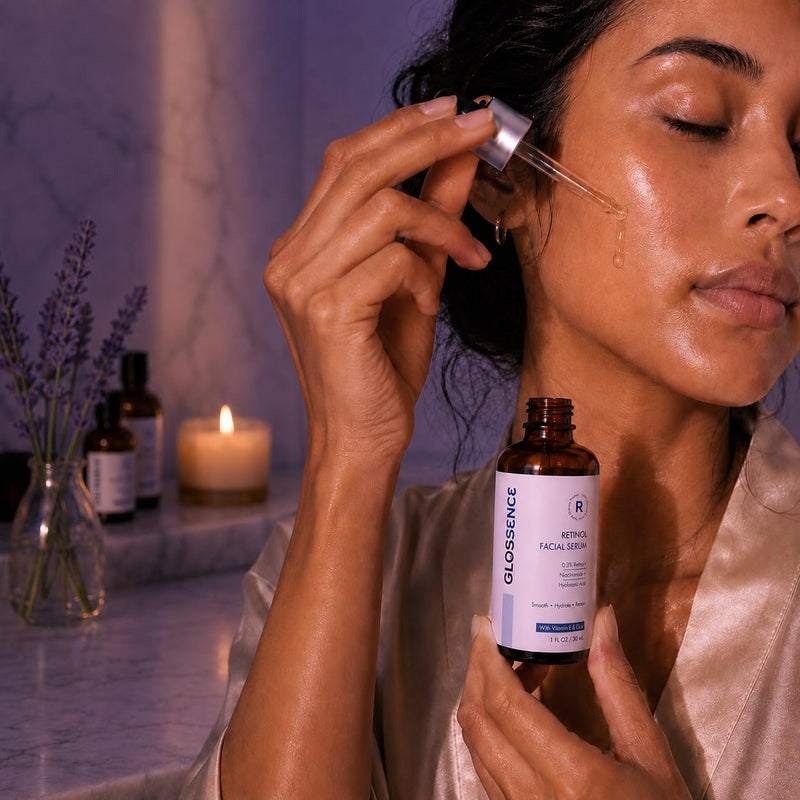Retinol Facial Serum with Niacinamide, Hyaluronic Acid, Vitamin E & Cica, Smooths Fine Lines, All Skin Types, 1 fl oz