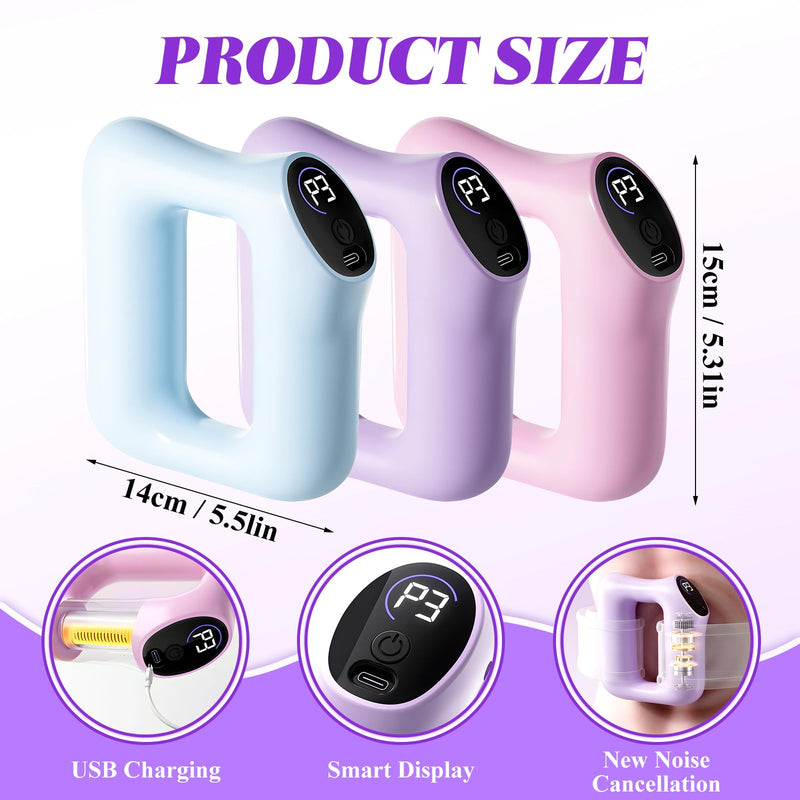 [Australia] - Multifunctional Full-Body Fascia Ring, 2025 Upgraded Full-Body Fat Burning, Djustable Massage Modes, Ergonomic Electric Fascia Massager, for Muscle Knot Recovery & Relaxation (Purple) Purple 