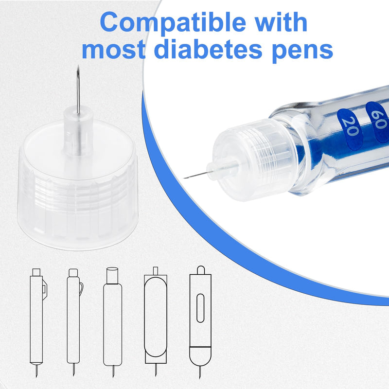 [Australia] - 32G 5MM (3/16‚Äô‚Äô) Insulin Pen Needles, Diabetic Needles for Insulin Injections, 100 Count, Universal Fit, Compatible with Most Pen Injector Device, Super Thin for Diabetes Comfortable Injection 