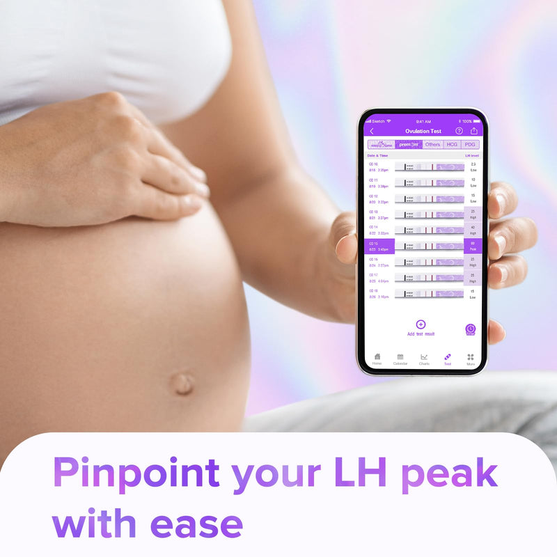 [Australia] - Premom Quantitative Ovulation Test Strips, Ovulation Predictor Kit with Smart Digital Ovulation Reader APP, Numerical Ovulation Tests, 20 LH Test 1 Count (Pack of 20) 