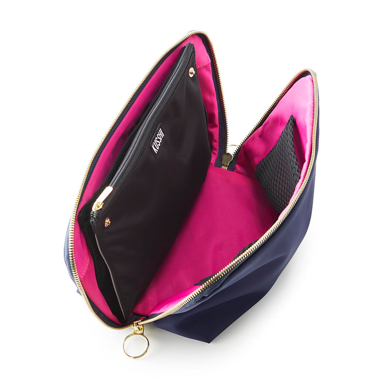 Washable Travel Snap in Brush Organizer Black