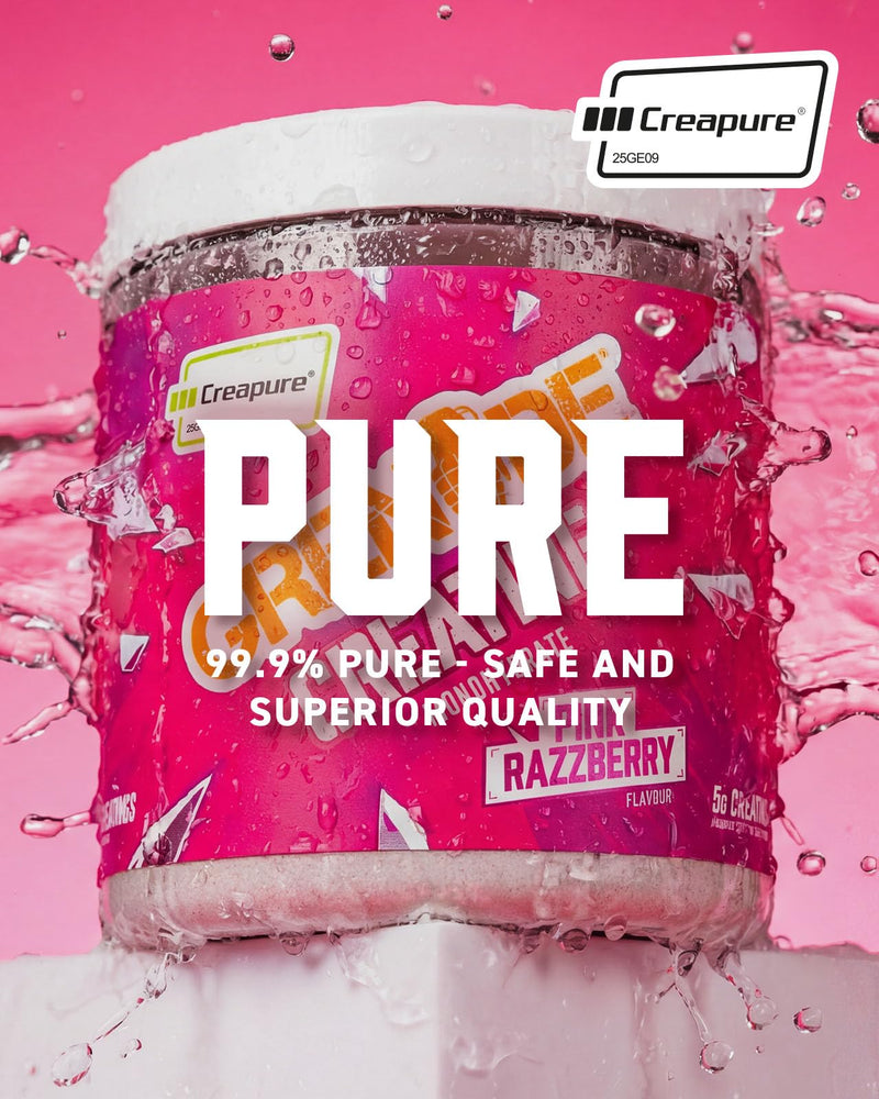 Grenade Creatine Monohydrate Powder, Pink Razzberry Flavoured Creatine Supplement, 5 g per Serving, 41 Servings, 300 g (Pack of 1) - Vegan & Vegetarian Friendly