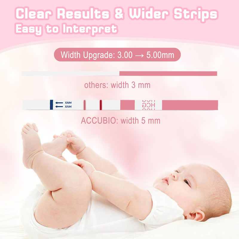 Pregnancy Test Strips with Urine Cups, 30 Count Individually Wrapped hCG Early Detection Home Tests Over 99% Accurate, Rapid Early Detection Pregnancy Test Strip 25mIU/mL