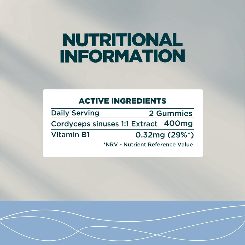 Myprotein Cordyceps Mushroom Gummies with 400mg Cordyceps Sinensis & Vitamin B1 for Energy, Endurance, Focus, and Heart Health in a Delicious Mixed Fruit Flavour - Vegan-Friendly 60 Chewable Gummies Cordyceps (Perform) - Mixed Fruit 60 count (Pack of 1)