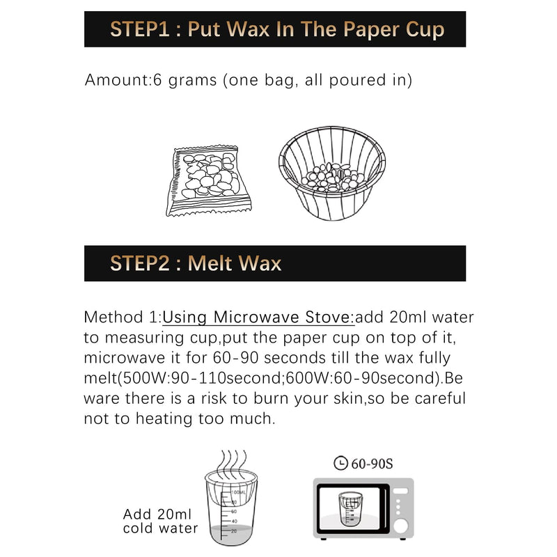 [Australia] - Nose Wax Kit, 90 g Wax, 6 g each individual bag total 15 bags of nose wax, 15 Paper Cups, 30 Applicators, 15 Uses, Nose Hair Removal for Men and Women, Fast, Safe, Easy, Painless Hair Remover 90g 