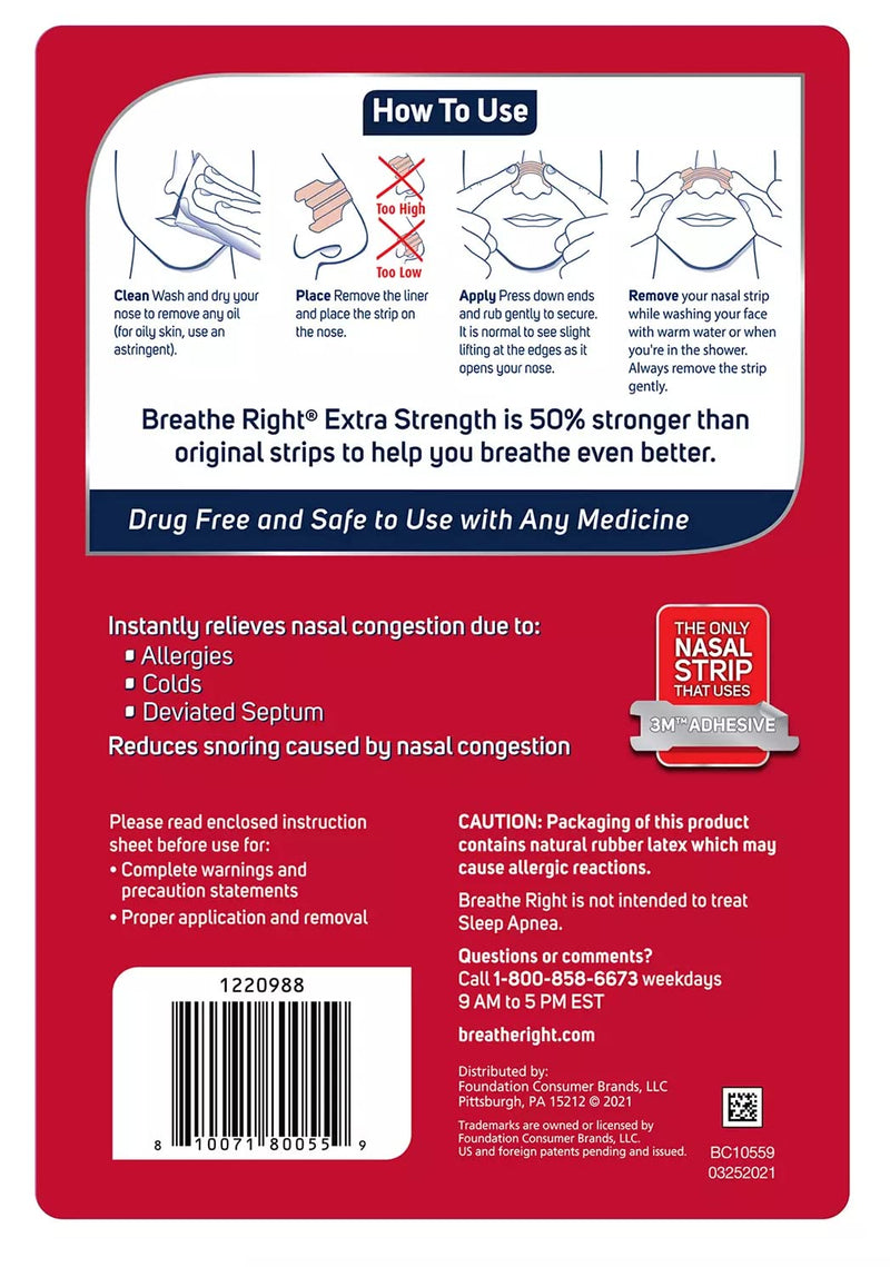 [Australia] - Strength Nasal Strips, 72 Strips 