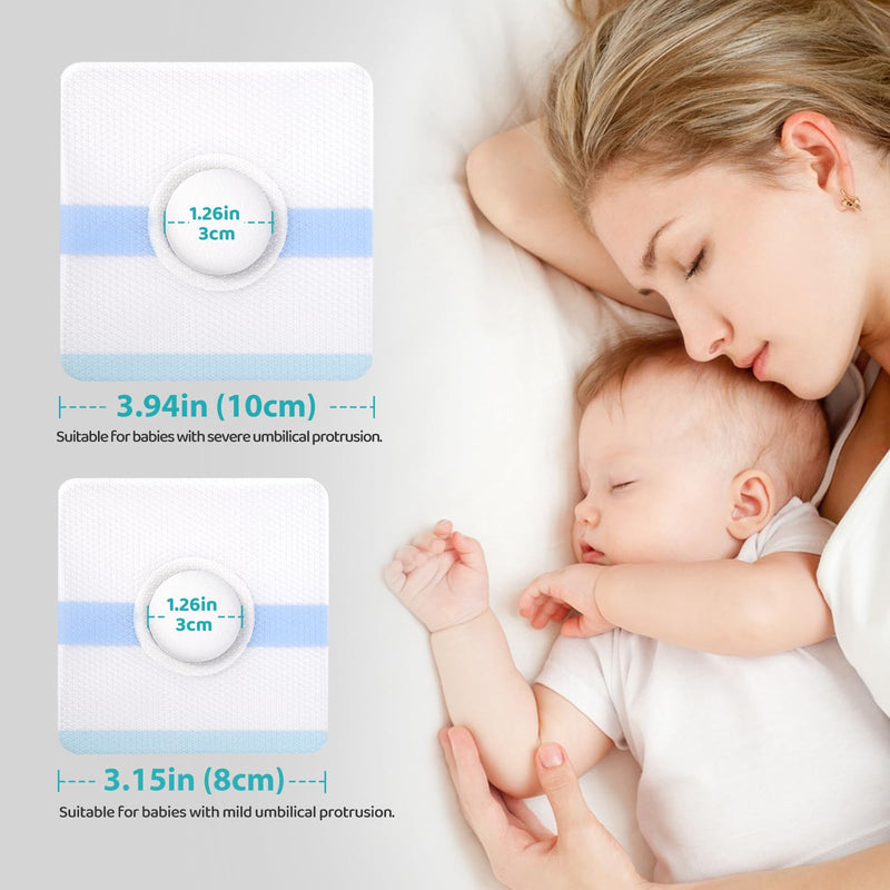 [Australia] - Baby Belly Navel Patches, Belly Button Shaper with Cotton Pads, Baby Umbilical Hernia Patch Waterproof, Infant Essentials Must Haves (7 PCS 10 * 10CM) 7PCS 