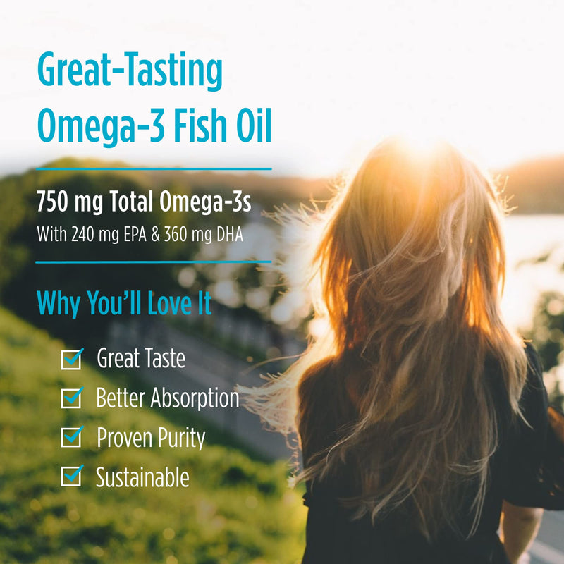 [Australia] - Nordic Naturals Pro Arctic Cod Liver Oil, Lemon - 180 Soft Gels - 750 mg Total Omega-3s with EPA & DHA - Heart & Brain Health, Healthy Immunity, Overall Wellness - Non-GMO - 60 Servings 